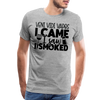 Veni Vidi Vapos I Came I Saw I Smoked: BBQ Smoker Men's Premium T-Shirt