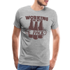 Working on my 6 Pack Men's Premium T-Shirt - heather gray
