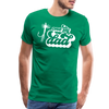 One Fly Dad Fly Fishing Men's Premium T-Shirt - kelly green