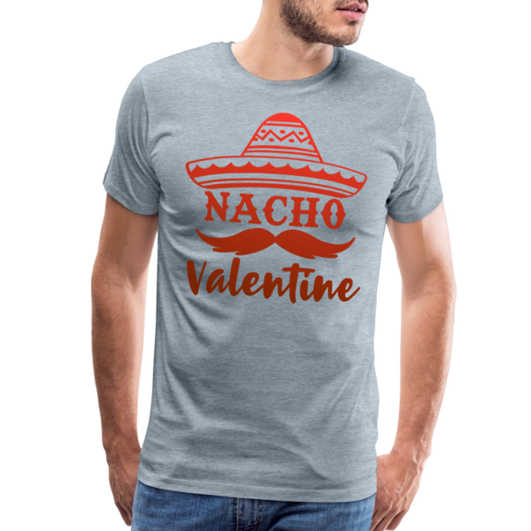 Nacho Valentine Men's Premium T-Shirt - heather ice blue