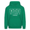 Boo the Element of Surprise Dad Jokes Halloween Men's Hoodie - kelly green