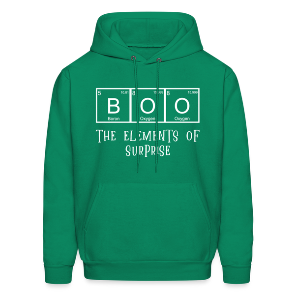 Boo the Element of Surprise Dad Jokes Halloween Men's Hoodie - kelly green