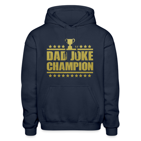 Dad Joke Champion Heavy Blend Adult Hoodie - navy