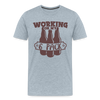 Working on my 6 Pack Men's Premium T-Shirt - heather ice blue
