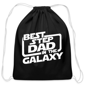 Best Step Dad in the Galaxy Cotton Drawstring Bag