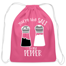 You're the Salt to my Pepper Funny Love Cotton Drawstring Bag