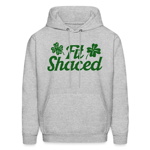 Funny Fit Shaced Drunk St. Patricks Men's Hoodie - heather gray