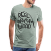 Reel Cool Dad Funny Fishing Premium T-Shirt - steel green