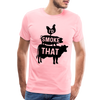 I'd Smoke That Funny BBQ Men's Premium T-Shirt - pink