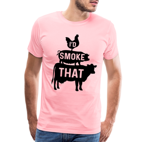 I'd Smoke That Funny BBQ Men's Premium T-Shirt