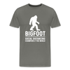 Bigfoot Social Distancing Champion of the World Men's Premium T-Shirt - asphalt gray