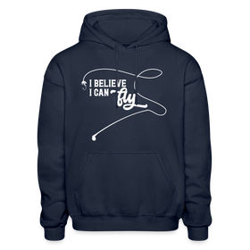 I Believe I Can Fly Fishing Gildan Heavy Blend Adult Hoodie