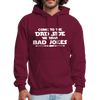 Come to the Dad Side, We Have Bad Jokes Heavy Blend Adult Hoodie - burgundy