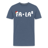 Fa-La Funny Christmas Men's Premium T-Shirt - heather blue