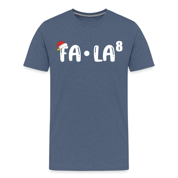 Fa-La Funny Christmas Men's Premium T-Shirt - heather blue