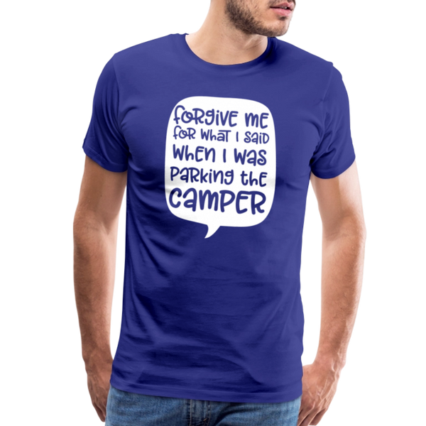 Forgive Me Parking Camper Funny Men's Premium T-Shirt - royal blue