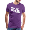 Dad Fuel Funny Coffee Men's Premium T-Shirt - purple