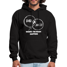 Dad Jokes Where the Magic Happens Funny Men's Hoodie