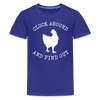 Cluck Around and Find Out Chicken Kids' Premium T-Shirt - royal blue