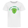 Lettuce Romaine Calm! Salad Food Pun Kids' Premium T-Shirt - white