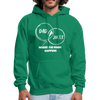 Dad Jokes Where the Magic Happens Funny Men's Hoodie - kelly green