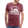 I Love the Smell of Coffee & Sawdust in the Morning Men's Premium T-Shirt