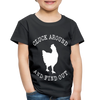 Cluck Around and Find Out Chicken Toddler Premium T-Shirt - black