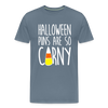 Halloween Puns are so Corny Men's Premium T-Shirt - steel blue