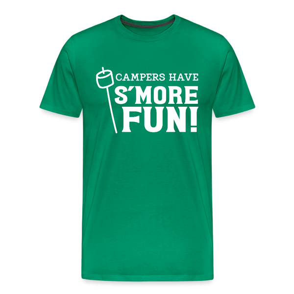 Camper's Have S'More Fun! Funny Camping Men's Premium T-Shirt - kelly green