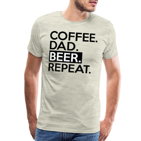 Coffee. Dad. Beer, Repeat. Funny Men's Premium T-Shirt