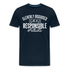 Cleverly Disguised as a Responsible Adult Men's Premium T-Shirt - deep navy