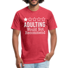 1 Star Adulting Fitted Cotton/Poly T-Shirt by Next Level
