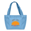 Isn't Life SpecTacolar?!? Funny Taco Food Pun Lunch Bag - light blue
