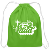 One Fly Dad Fly Fishing Cotton Drawstring Bag