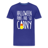 Halloween Puns are so Corny Men's Premium T-Shirt - royal blue