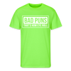 Funny Bad Puns That's How Eye Roll Men’s 50/50 T-Shirt - neon green