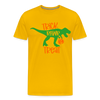 Trick Rawr Treat Dinosaur Halloween Men's Premium T-Shirt - sun yellow