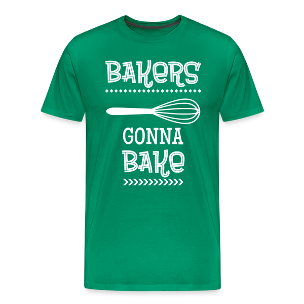 Bakers Gonna Bake Funny Cooking Men's Premium T-Shirt - kelly green