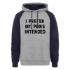 I Prefer my Puns Intended Colorblock Hoodie