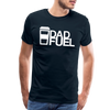 Dad Fuel Funny Coffee Men's Premium T-Shirt - deep navy