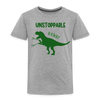 Unstoppable T-Rex Dinosaur Toddler Premium T-Shirt - heather gray