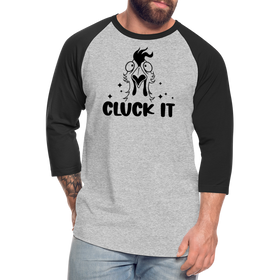 Cluck it Funny Chicken Baseball T-Shirt