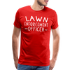 Lawn Enforcement Officer Funny Dad Joke Shirt Men's Premium T-Shirt