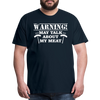 Warning May Talk About my Meat Men's Premium T-Shirt