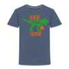 Trick Rawr Treat Dinosaur Halloween Toddler Premium T-Shirt - heather blue