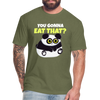 You Gonna Eat That Funny Panda Fitted Cotton/Poly T-Shirt by Next Level