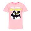 You Gonna Eat That Funny Panda Toddler Premium T-Shirt - pink