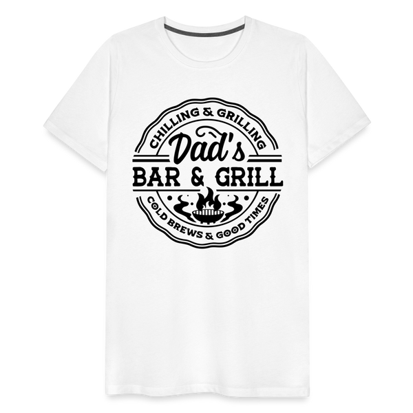 Dad's Bar & Grill Men's Premium T-Shirt - white