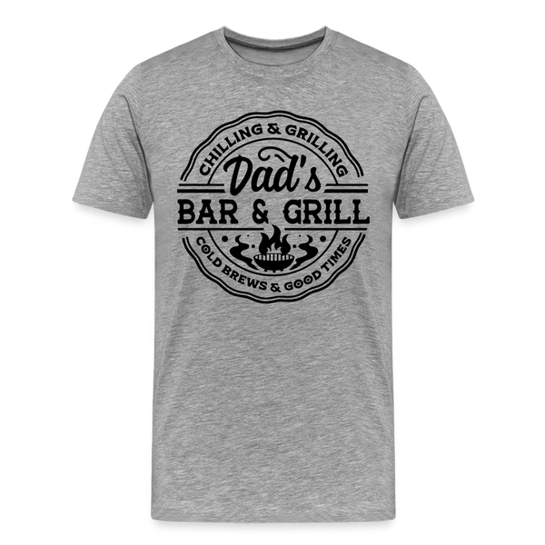 Dad's Bar & Grill Men's Premium T-Shirt - heather gray