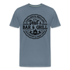 Dad's Bar & Grill Men's Premium T-Shirt - steel blue